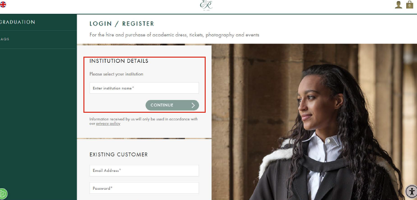 Portal Institution Selection